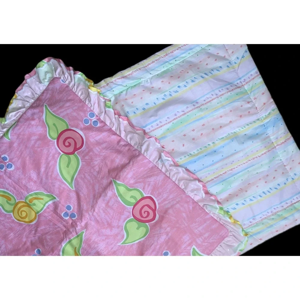 California Kids Dreamtime Ballerina Pair Coordinates Pinks Std Shams NOS Vtg Y2K
